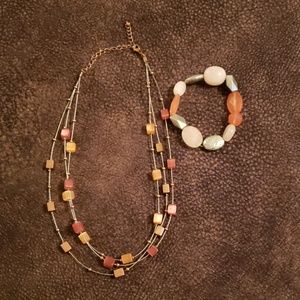 Lia Sophia necklace and bracelet